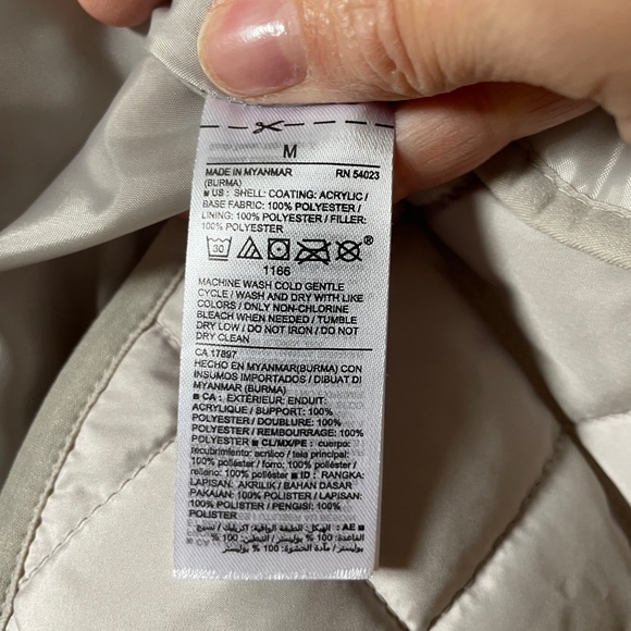 NWT Old Navy Quilted Vest in Steel wool color (light gray/taupe) - Picture 8 of 8